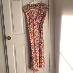 J Crew Mercantile Floral Wrap Dress XXS
